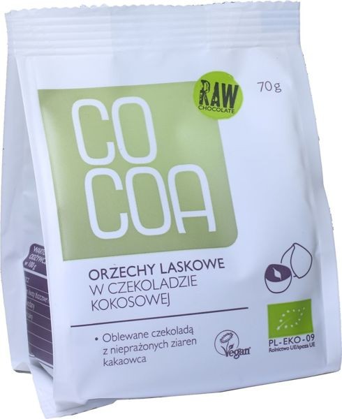 Orzechy laskowe w czekoladzie kokosowej Bio 70g - Cocoa #1