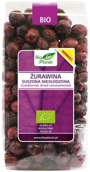 Żurawina suszona niesłodzona Bio 50g - Bio Planet #1