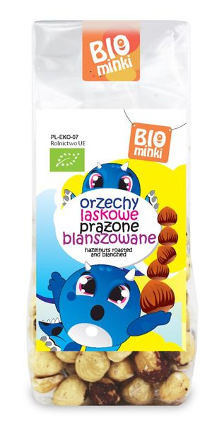 Orzechy laskowe prażone blanszowane Bio 100g - Bio minki #1