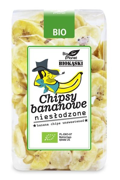 Chipsy bananowe niesłodzone Bio 150g - Bio planet #1