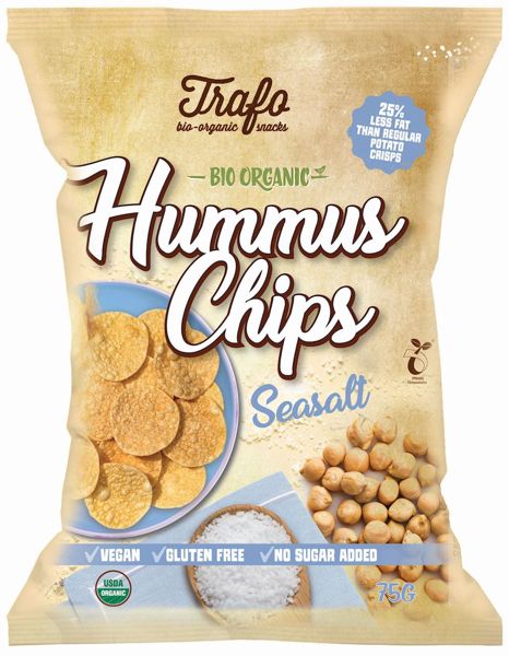Chipsy z ciecierzycy z solą morską Bio 75 g - Trafo #1