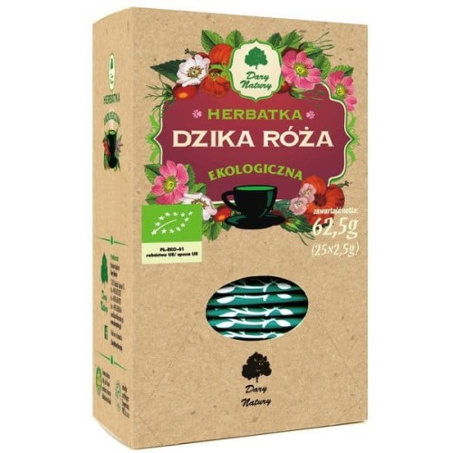 Herbatka dzika róża Bio (25x2,5g) - Dary Natury #1