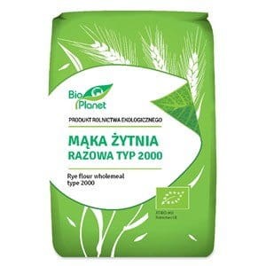 Mąka żytnia razowa typ 2000 BIO 1kg - Bio Planet    #1