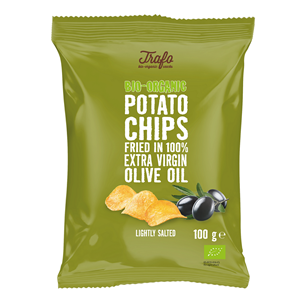 Chipsy ziemniaczane smażone na oliwie z oliwek BIO 100g-  Trafo #1