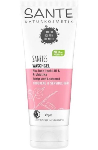 Żel do mycia twarzy olej inchi i probiotyki Bio 100ml - Sante  #1
