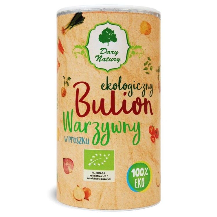 Bulion warzywny w proszku Bio 200g - Dary Natury #1