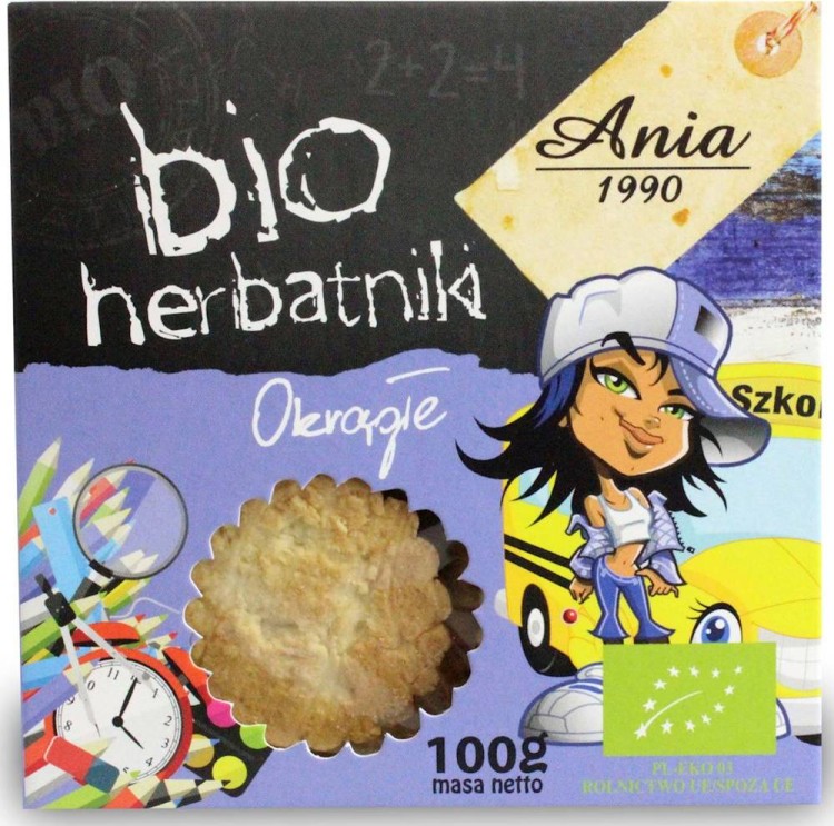 Herbatniki okrągłe BIO 100g - Bio Ania  #1