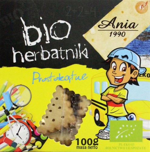 Herbatniki prostokątne BIO 100g - Bio Ania  #1