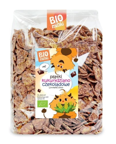 Płatki kukurydziane - czekoladowe BIO 300g - Biominki #1