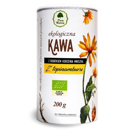 Kawa z topinamburem z dodatkiem korzenia mniszka BIO 200g - Dary Natury  #1