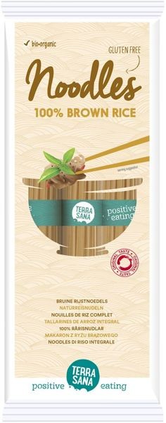 Makaron z ryżu brązowego bezglutenowy 100% BIO 250g - Terrasana #1