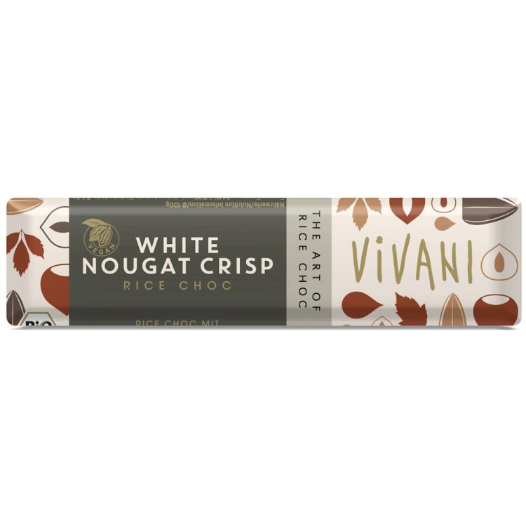 Baton biały nugatowy ( na napoju ryżowy) BIO 35g - Vivanti #1