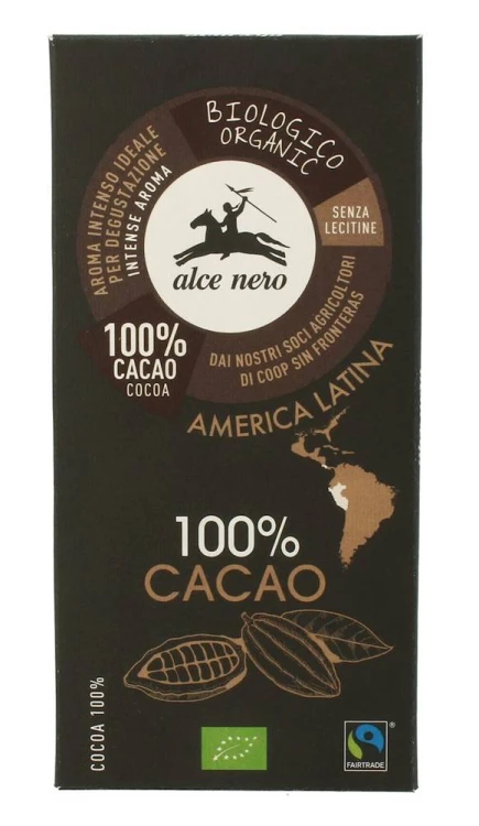 Czekolada gorzka 100% kakao BIO 50g - Alce Nero #1