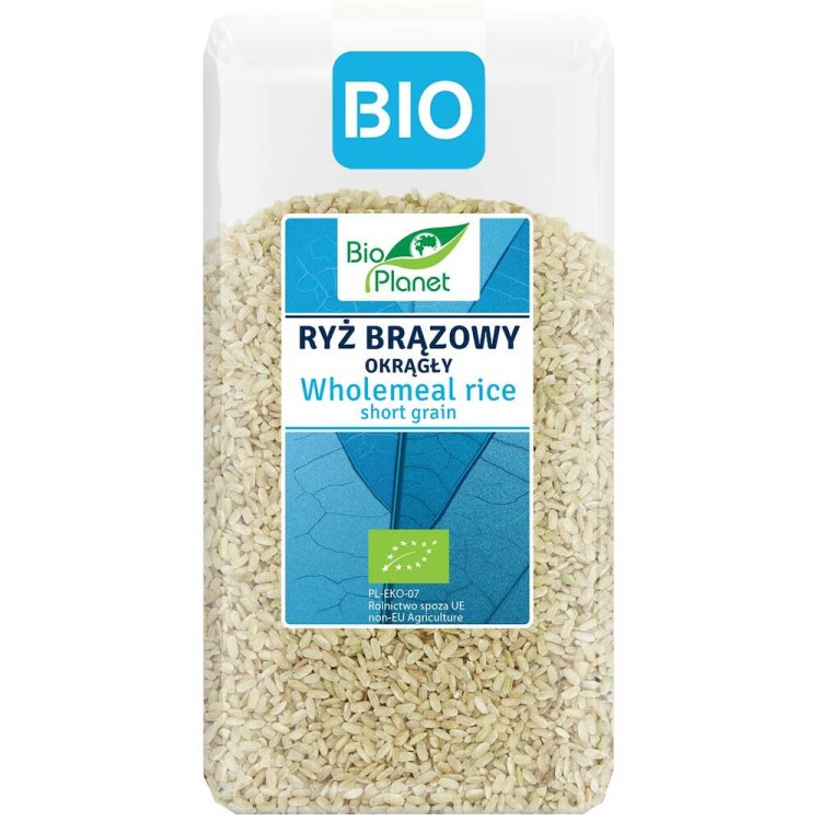 Ryż brązowy okrągły BIO 500g -  Bio Planet  #1