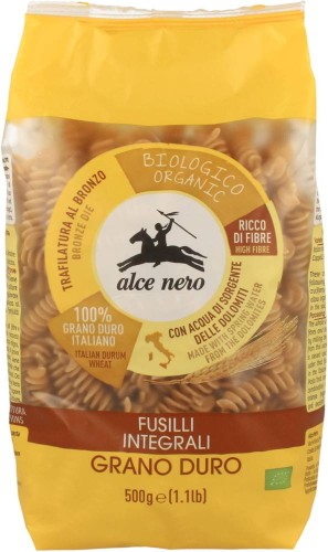 Makaron (semolinowy razowy) fusuli BIO 500g - Alce Nero #1