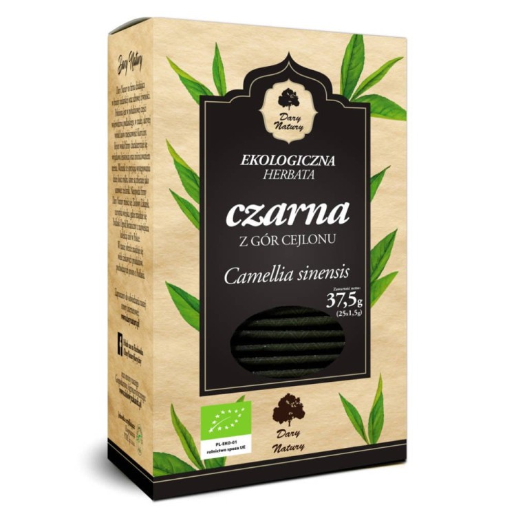 Herbata czarna z gór cejlonu BIO 37,5g (25x1,5 g) - Dary Natury #1