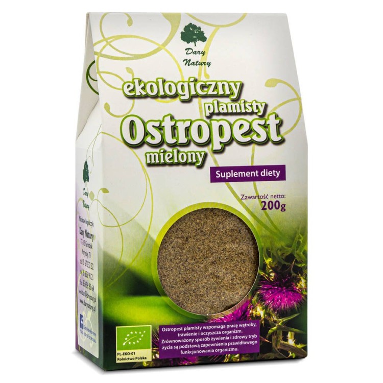 Ostropest plamisty mielony BIO 200 g - Dary natury #1