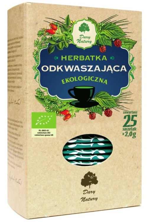 Herbatka odkwaszająca BIO (25x2,0g) - Dary Natury #1