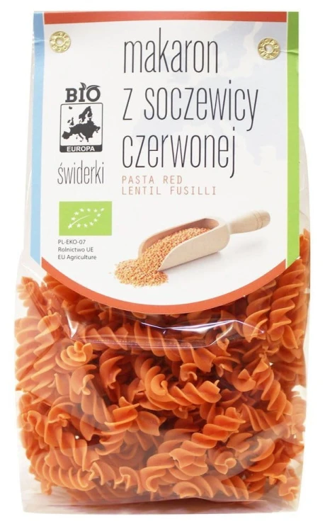 Makaron (z soczewicy czerwonej) świderki BIO 250 g - Bio Planet #1