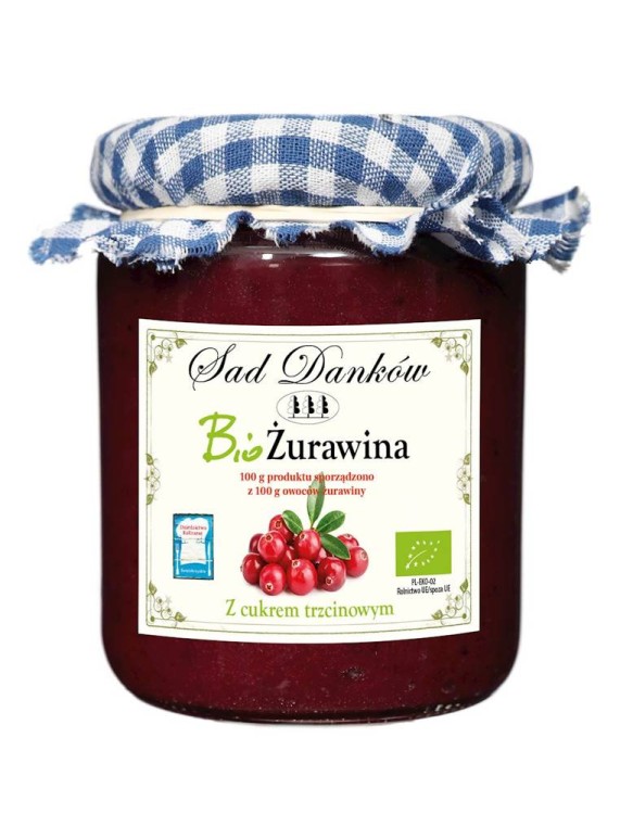 Ekologiczny dżem z żurawiny 260g - Sad Danków #1