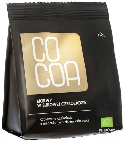 Morwy w surowej czekoladzie Bio 70 g - COCOA #1