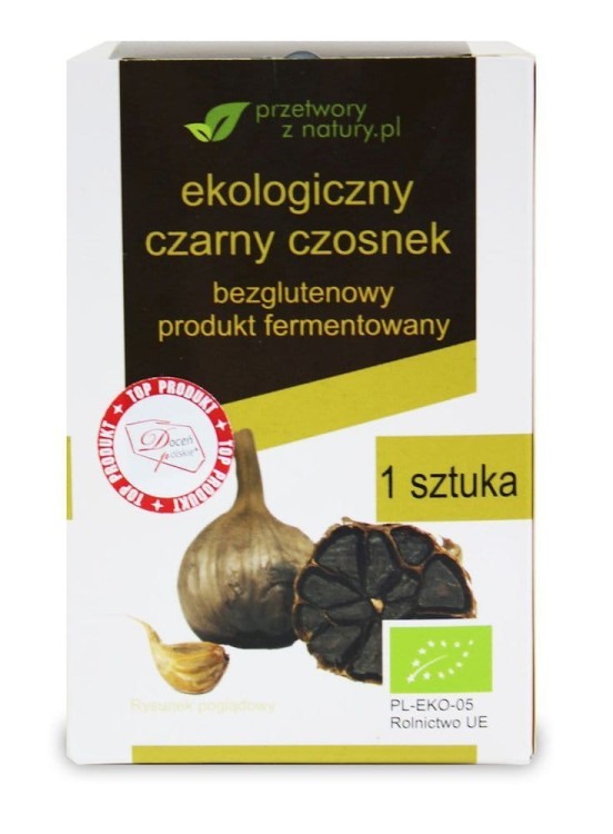 Czarny czosnek bezglutenowy Bio 1 szt.- Przetwory z natury #1