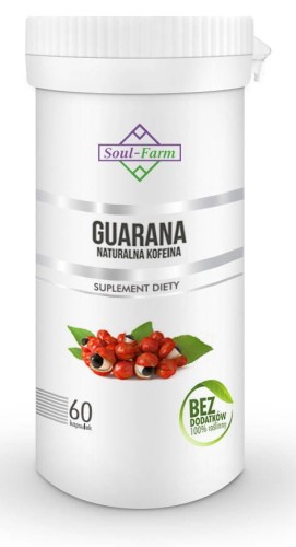 Guarana ekstrakt 60 kapsułek (500 mg) - Soul Farm #1