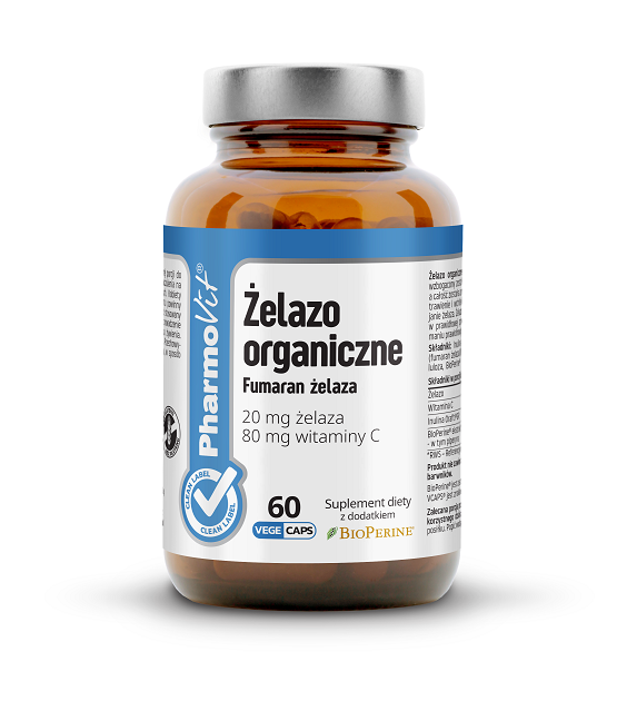 Żelazo 60 kapsułek 22,53 g - Phramovit (Clean Label) [OUTLET] #1