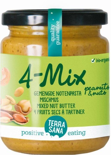 Krem/Masło orzechowe mix (4 orzechy)  250g Bio - Terrasana   #1