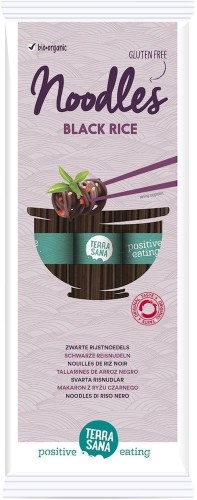 Makaron z ryżu czarnego bezglutenowy 100% BIO 250g - Terrasana   #1