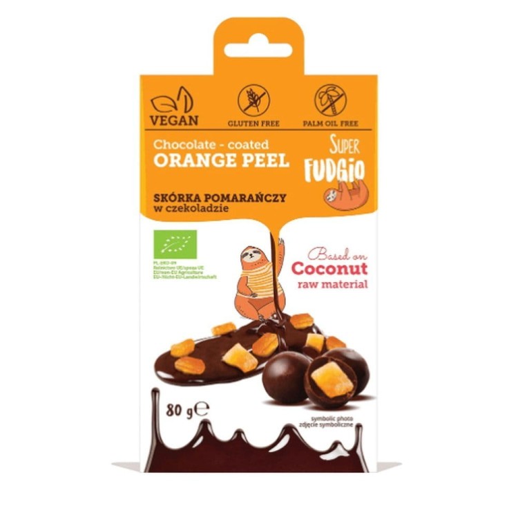 Skórka pomarańczy w czekoladzie BIO 80g- Super Fudigo #1