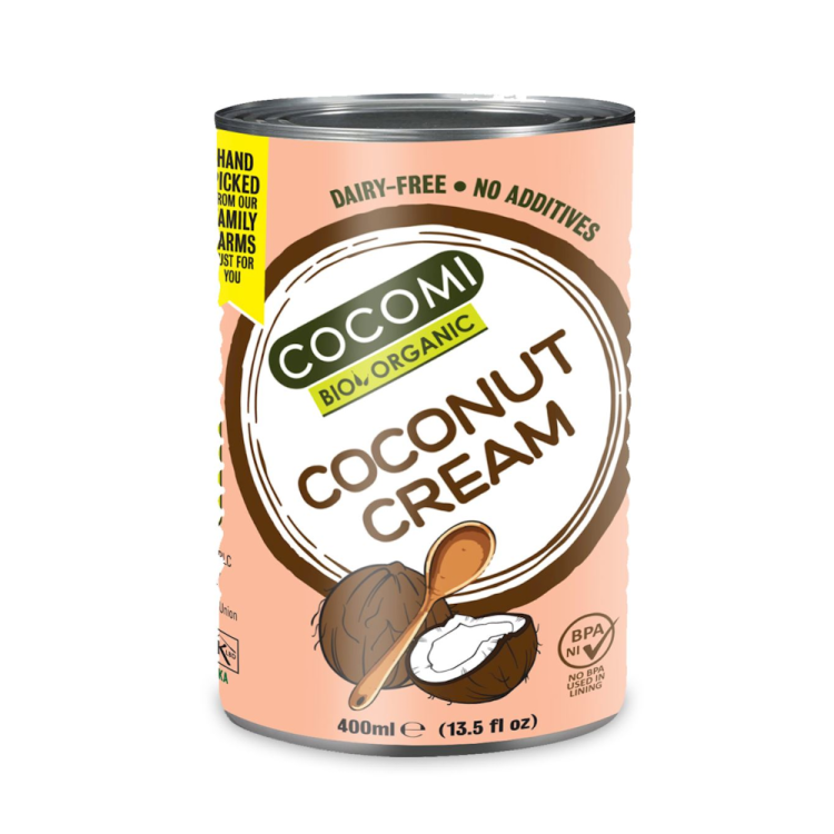 Krem kokosowy bez gumy guar bez dodatku cukrów BIO 400ml (puszka) - Cocomi #1
