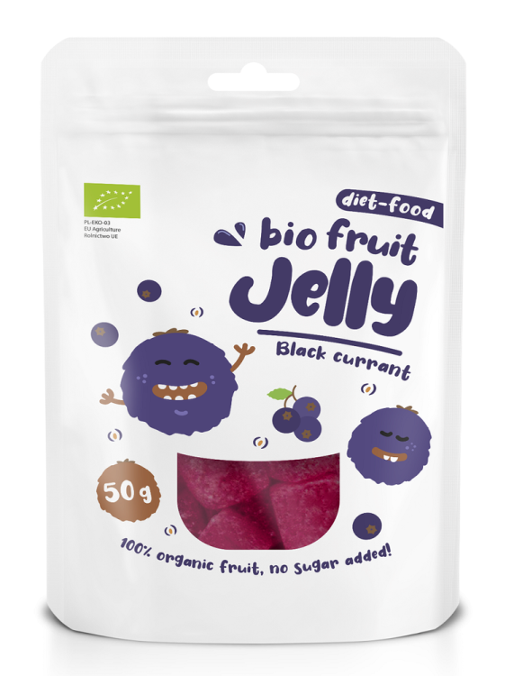 Żelki owocowe o smaku czarnej porzeczki Bio 50g, Diet-Food #1