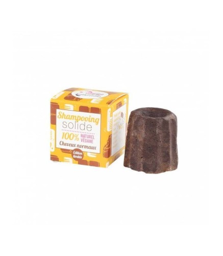 Szampon w kostce, czekolada, niezwykle wydajny, naturalny, do włosów normalnych, 55g.-  Lamazuna #1