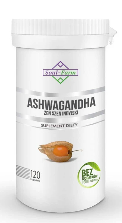 Ashwagandha ekstrakt 120 kapsułek (500mg) - Soul Farm #1