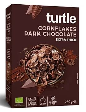 Płatki kukurydziane w polewie z ciemnej czekoladowe bezglutenowe Bio 250 g - Turtle #1
