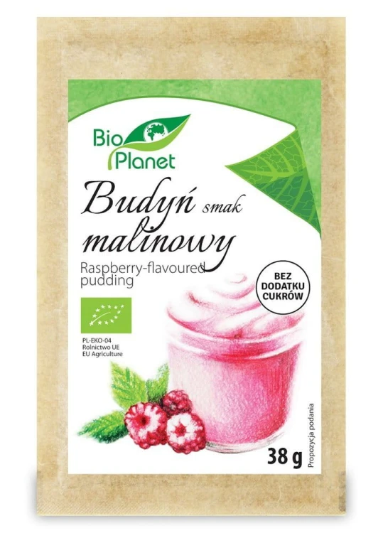 Budyń o smaku malinowym Bio 38 g - Bio Planet #1