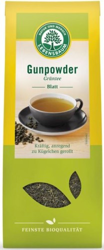 Herbata zielona Gunpowder liściasta BIO 100g LEBENSBAUM #1