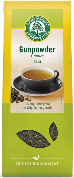 Herbata zielona Gunpowder liściasta BIO 100g LEBENSBAUM #1