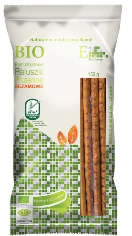 Paluszki orkiszowe pełnoziarniste z sezamem Bio 150 g - Envoy #1