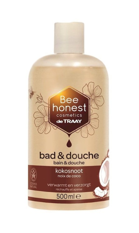 Żel pod prysznic i do kąpieli rozgrzewający kokos Eco 500 ml - Bee Honest #1