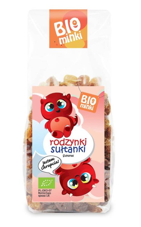 Rodzynki sułtanki BIO 150g - Bio minki #1