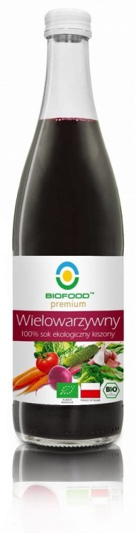 Sok wielowarzywny kiszony bezglutenowy Bio 500 ml - Bio Food #1