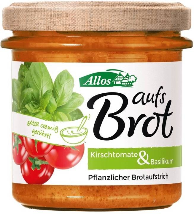 Pasta kremowa z pomidorami cherry i bazylią bezglutenowa BIO 140g - Allos #1