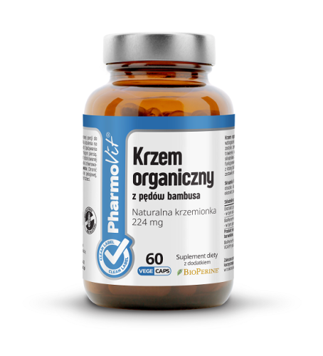 Krzem organiczny z pędów bambusa 60 kapsułek - Pharmovit #1