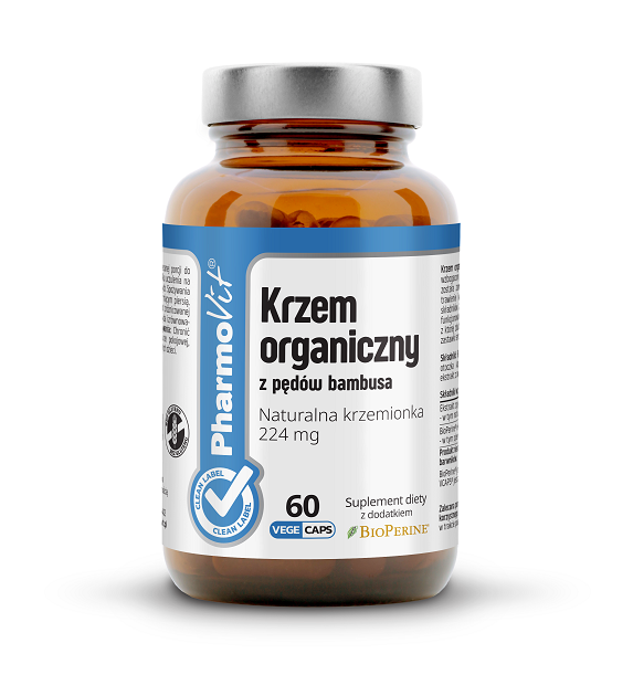 Krzem organiczny z pędów bambusa 60 kapsułek - Pharmovit #1