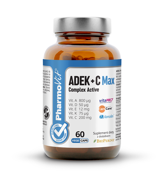 Witaminy ADEK + witamina C Complex 60 kapsułek - Pharmovit #1