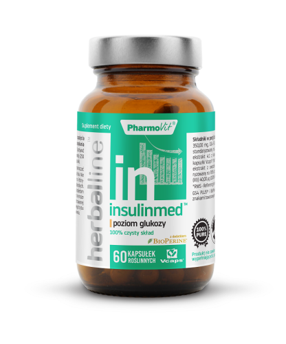 Insulinmed na poziom glukozy 60 kapsułek 28,58 g - Pharmovit (herballine) #1