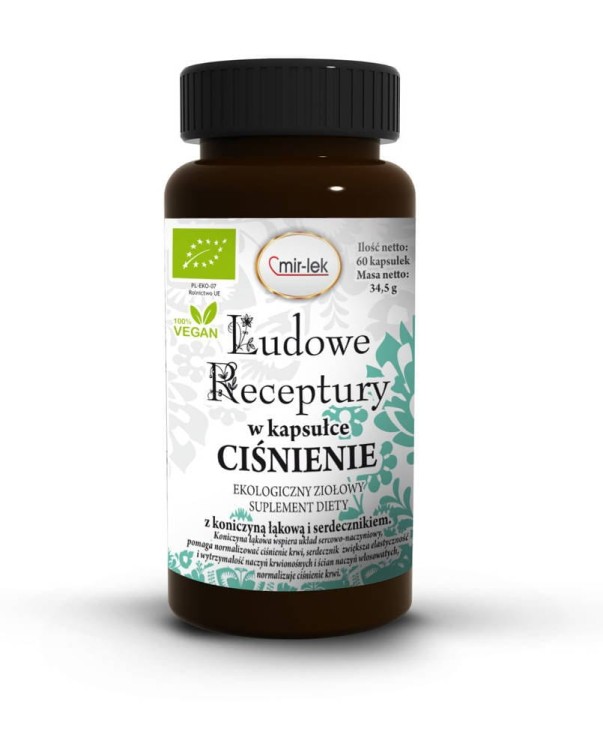 Kapsułki na ciśnienie krwi BIO 60szt (27g) - Mir-Lek (Ludowe Receptury) #1