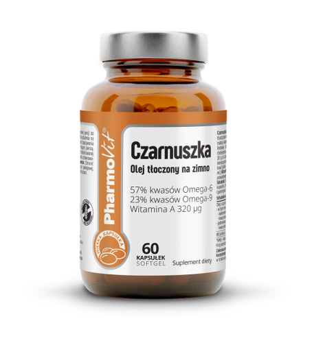Czarnuszka (olej tłoczony na zimno) 60 kapsułek - Pharmovit #1